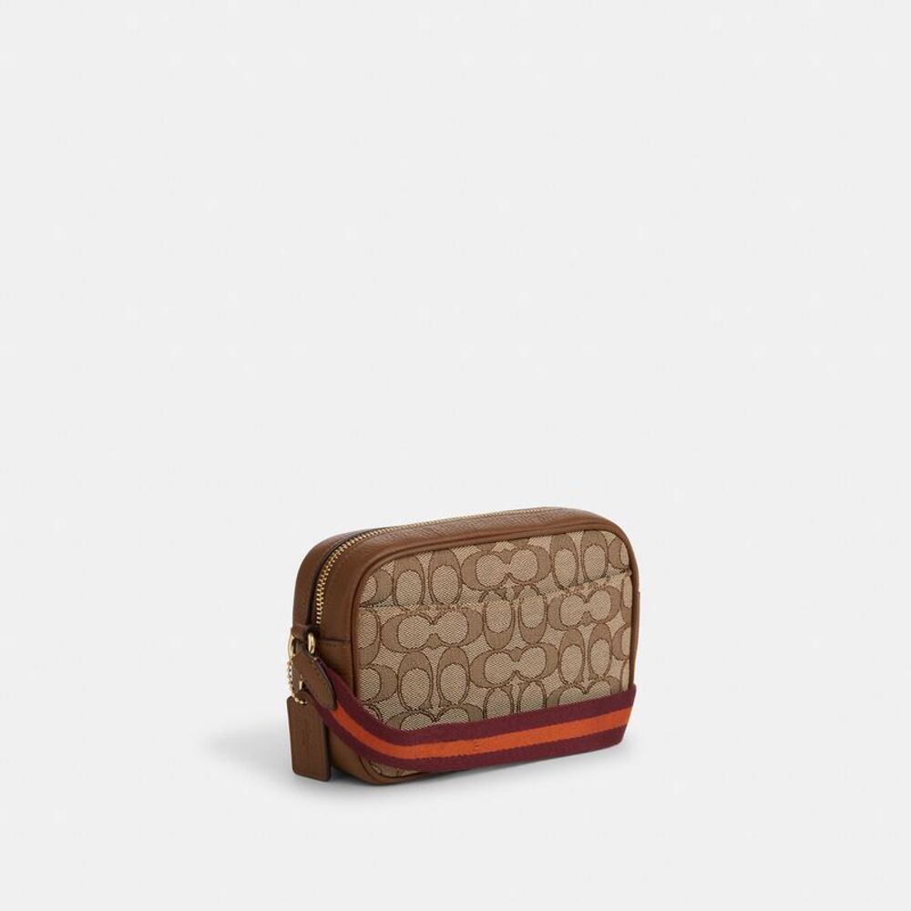 NWT Coach Outlet Mini Jamie Camera Bag In Signature Jacquard - Picture 2 of 5